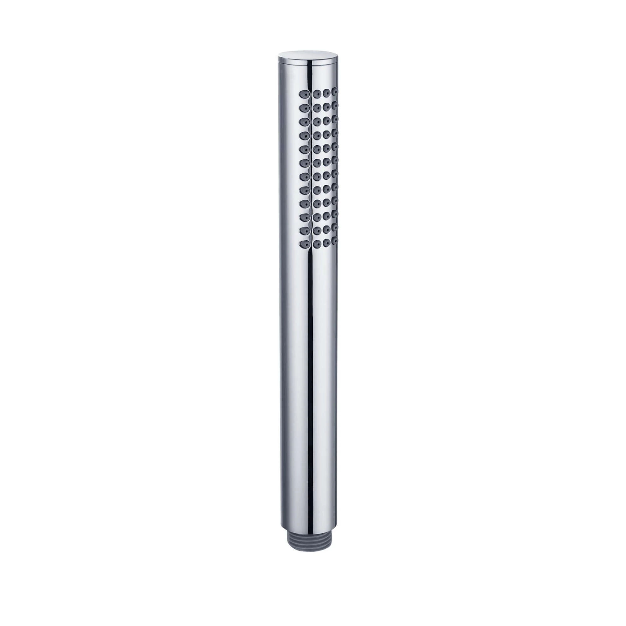 Contemporary Shower Slider Riser Rail Kit With Pencil Shower Head, Hose and Wall Elbow - Chrome - Image 3